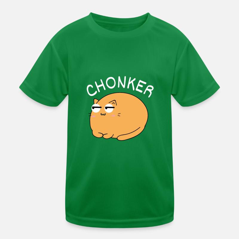 Chonk Cat Obesity Kids Functional T-Shirt