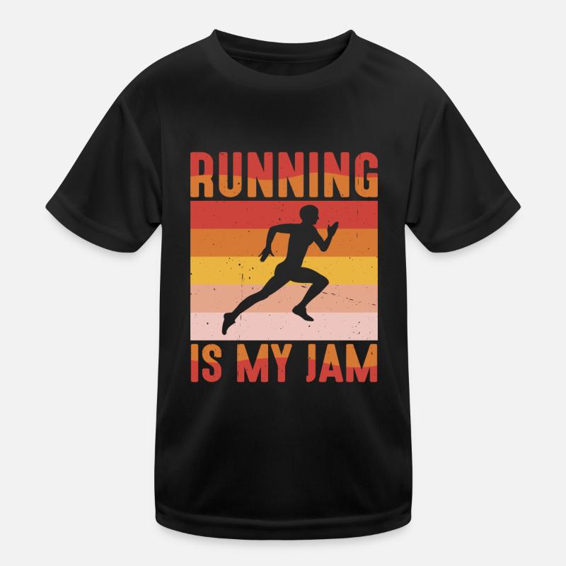 Running Is My Jam 5 Kids Functional T-Shirt