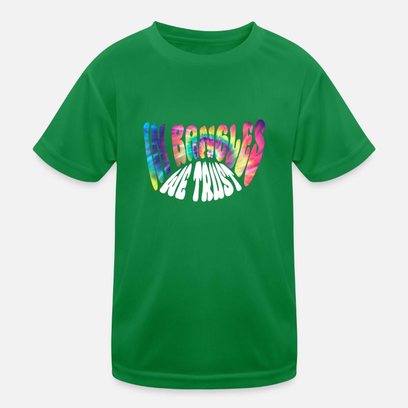 In Bangles We Trust - Hippie Costume Tie Dye T-shirt sport Enfant