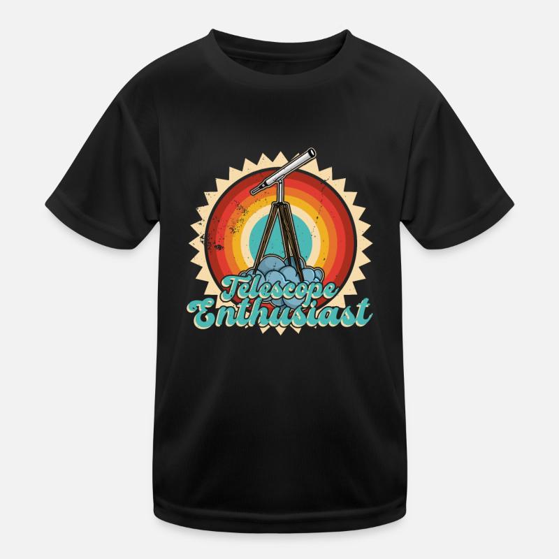 Stargazing Telescope Astronomers Kids Functional T-Shirt