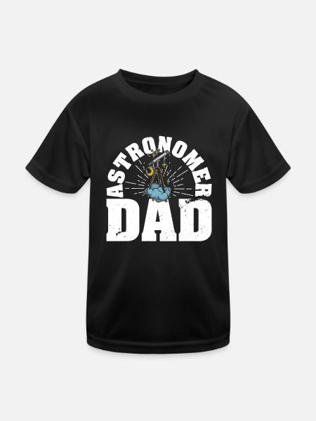 Space Astronomy Telescope Stars Hobby - T-shirt sport Enfant - noir - Devant