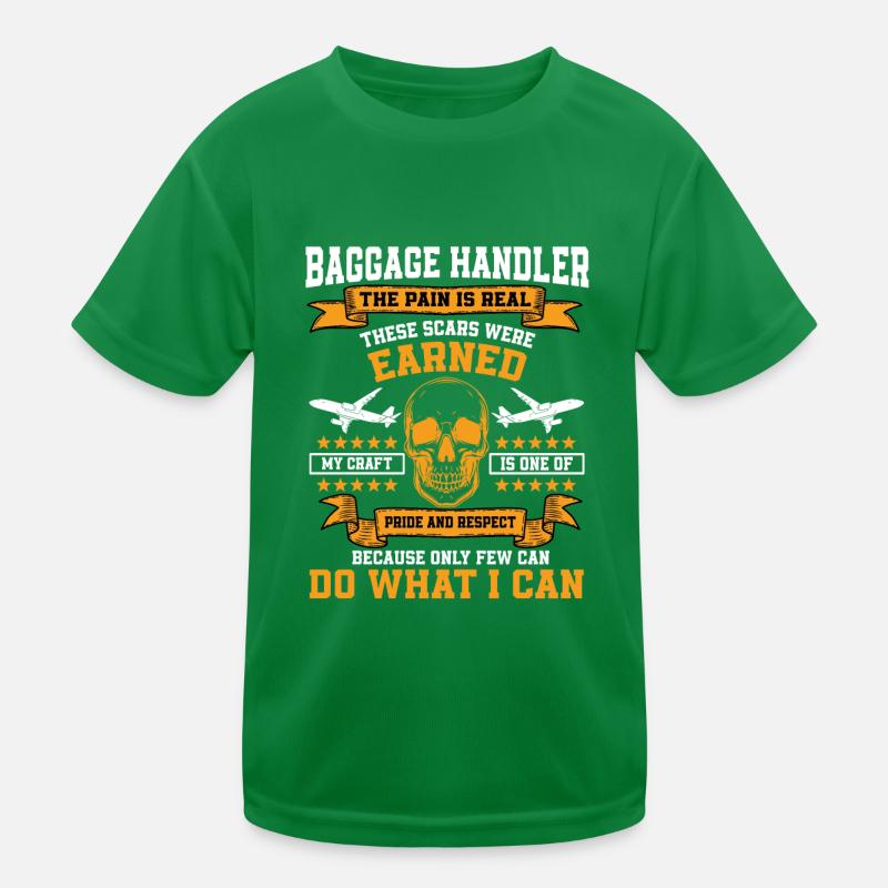 Gepäckabfertiger Kinder Funktions-T-Shirt