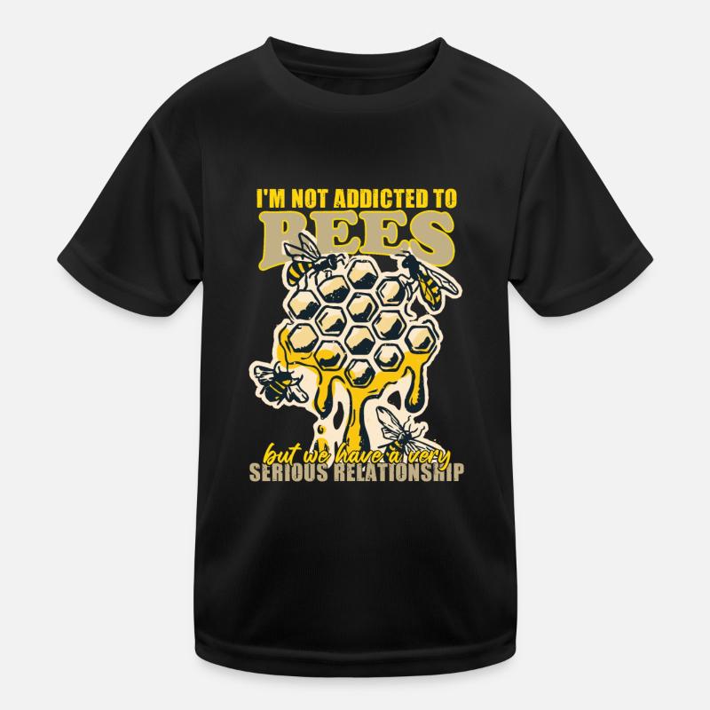 Apiculture Nectar Miel Rucher Nid d’abeille T-shirt sport Enfant