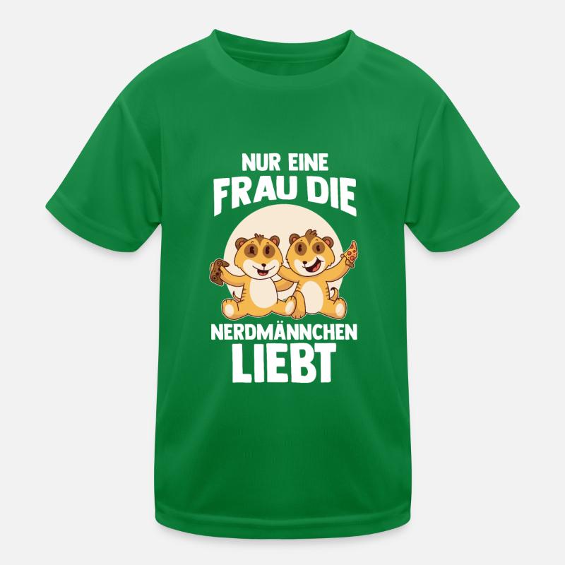 Erdmännchen Nerdmännchen Kinder Funktions-T-Shirt