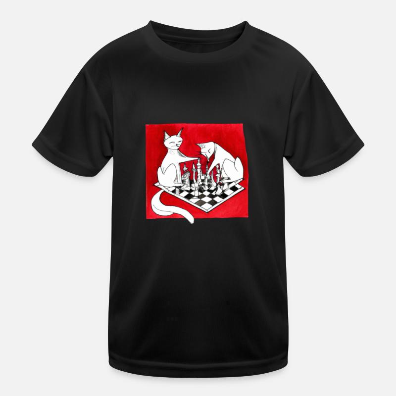 Chess Master Chess Club & 3 Way Chess Game Kinder Funktions-T-Shirt