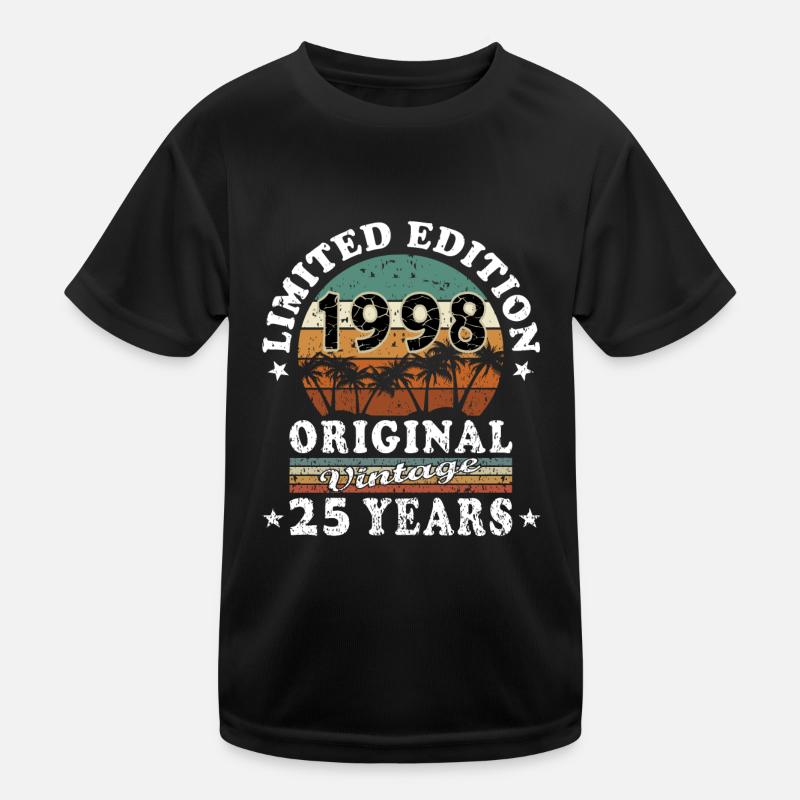 Né en 1998 25e anniversaire T-shirt sport Enfant