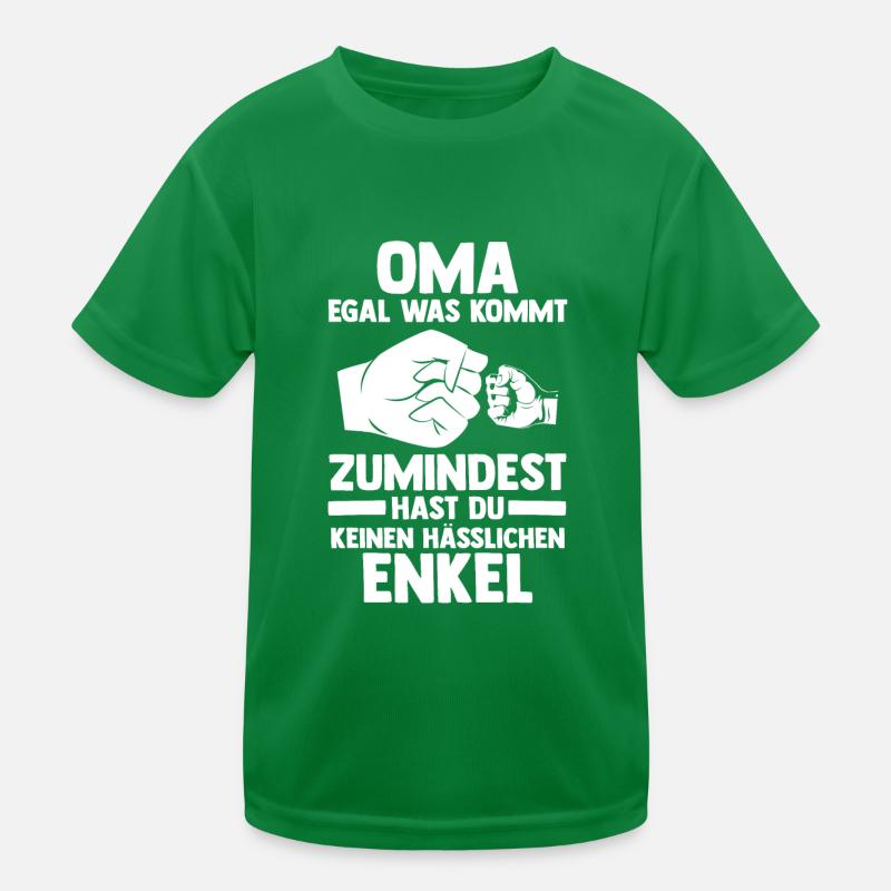 Enkel Großmutter Oma Kinder Funktions-T-Shirt