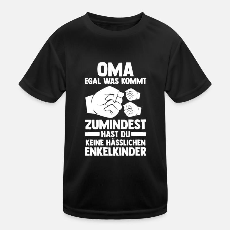 Enkelkinder Großmutter Oma Kinder Funktions-T-Shirt