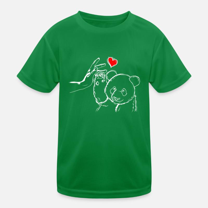 Panda Liebe Panda High Five Kinder Funktions-T-Shirt