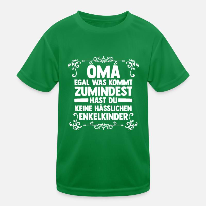 Enkelkinder Großmutter Oma Kinder Funktions-T-Shirt