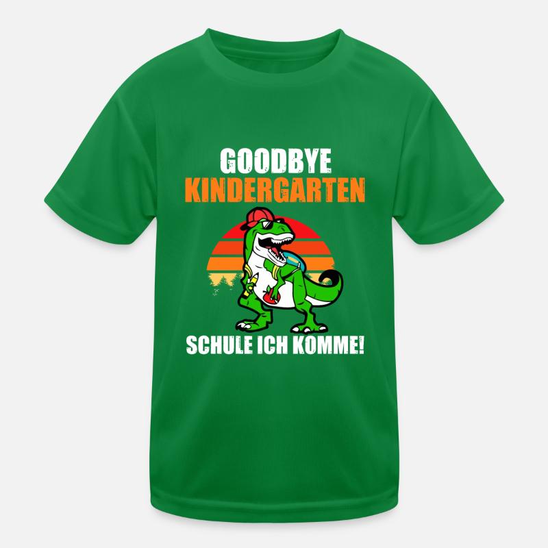 Schulkind Schulbeginn Dinosaurier Einschulung Kinder Funktions-T-Shirt