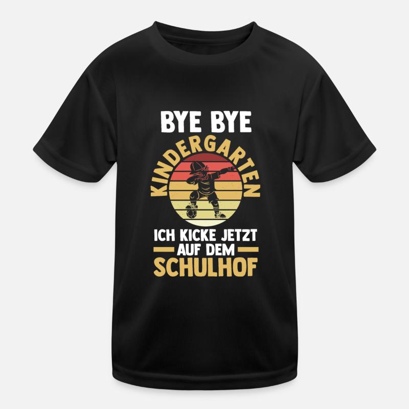 Schulkind Schulbeginn Fußball Einschulung Kinder Funktions-T-Shirt