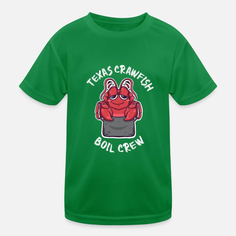 Texas Crawfish Boil Crew Kawaii Crayfish Seafood T-shirt sport Enfant