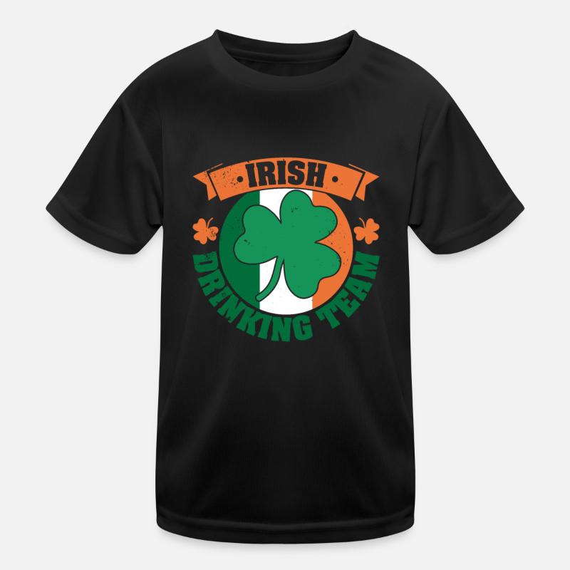 Irish origin Ireland flag clover green Kids Functional T-Shirt