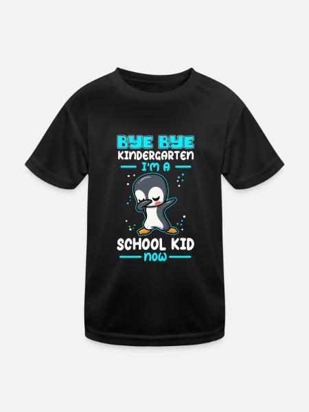 School Enrollment School Back to School School Child Gift - Kids Functional T-Shirt - black - Front