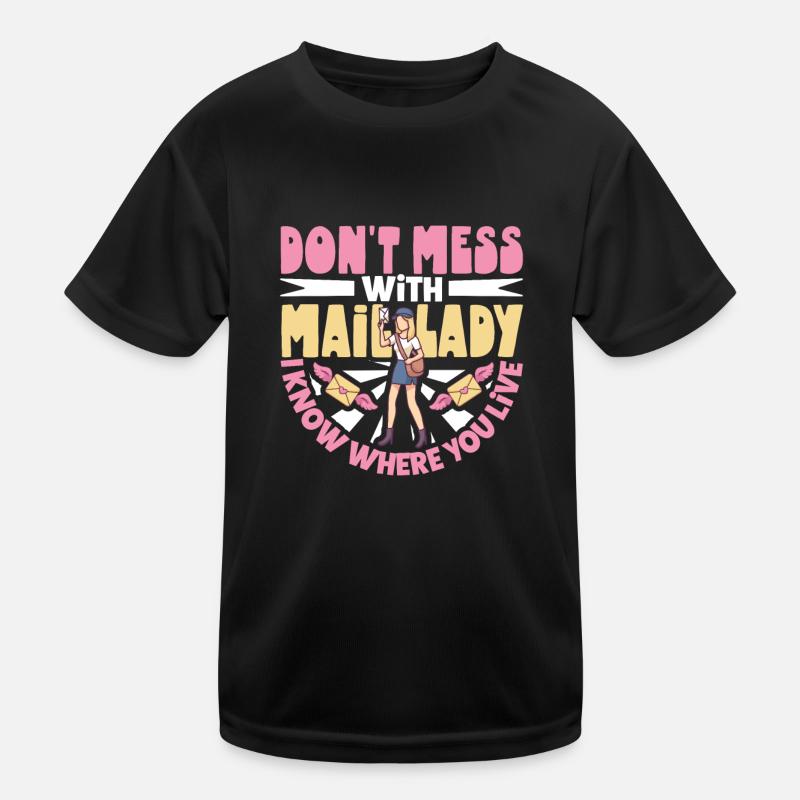 Commis des postes Postlady Postman Post Office T-shirt sport Enfant