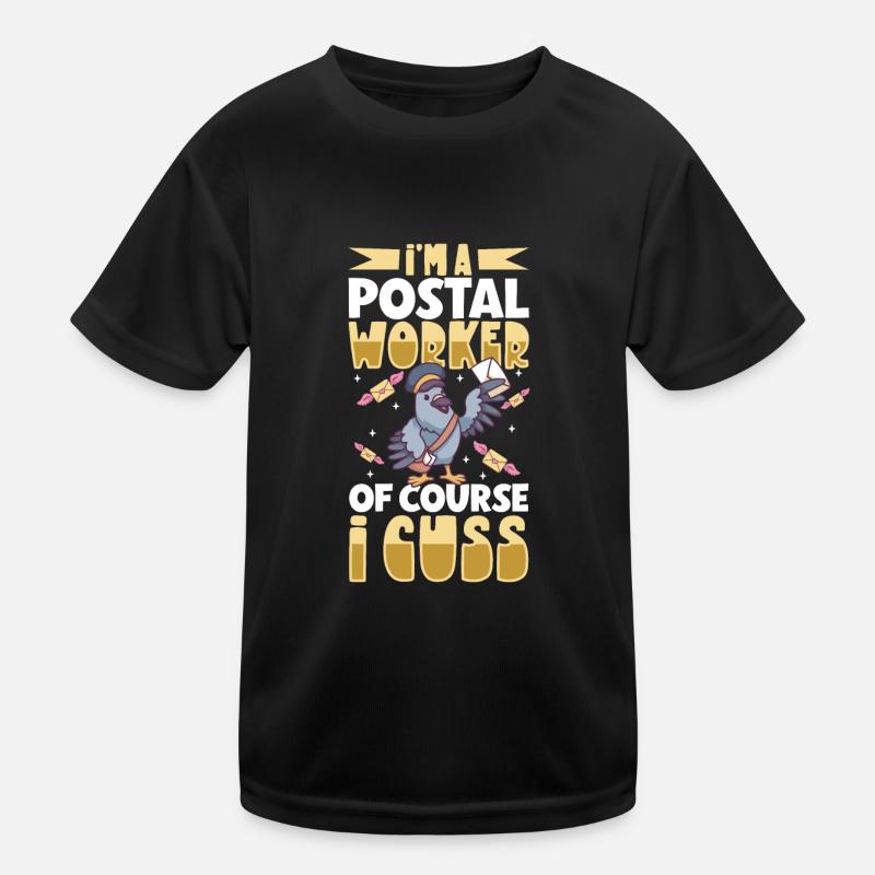 Commis des postes Postlady Postman Post Office T-shirt sport Enfant
