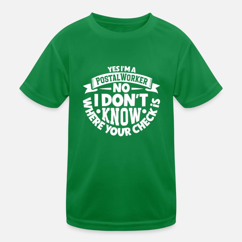 Postangestellte Postdame Postbote Post Kinder Funktions-T-Shirt