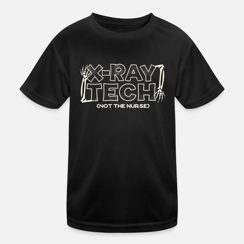 Xray Tech, Xray -Techniker - Kinder Funktions-T-Shirt - Schwarz