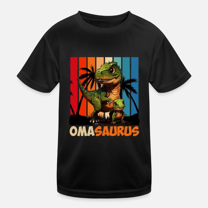 Omasaurus Muttertag Grandma Mama Tag Oma Kinder Funktions-T-Shirt