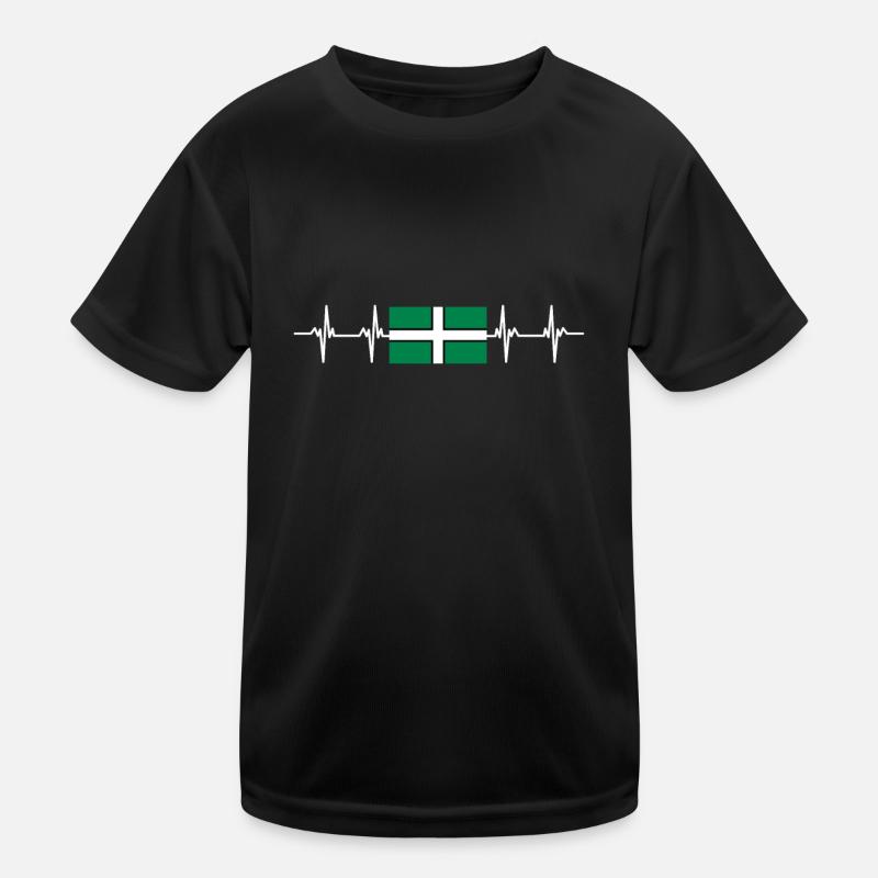 Royaume-Uni Devon Flag T-shirt sport Enfant