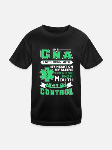 CNA I Am A CNA - Kids Functional T-Shirt - black - Front