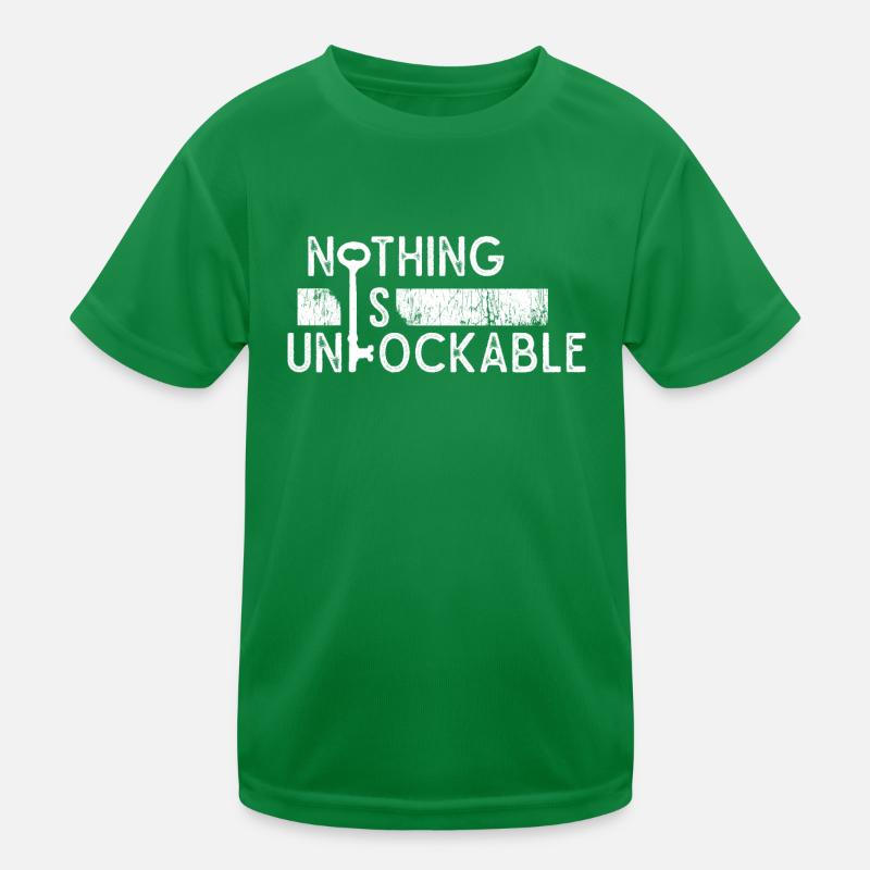 Locksmith Nothing is unlockable Pick Tools Kids Functional T-Shirt