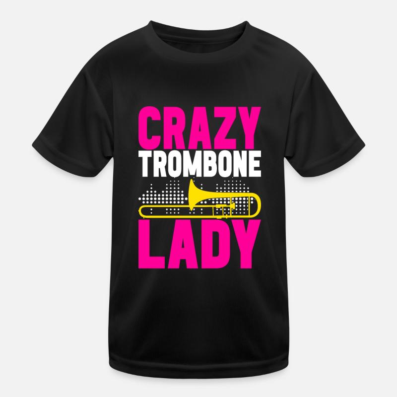 Posaune Trombone Kinder Funktions-T-Shirt