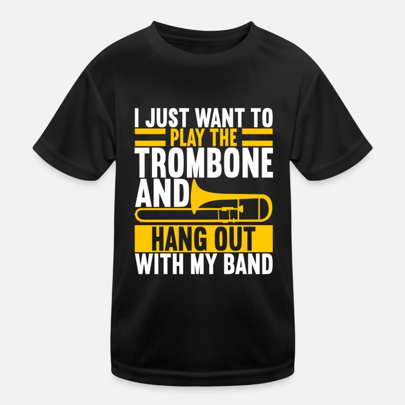 Posaune Trombone Kids Functional T-Shirt