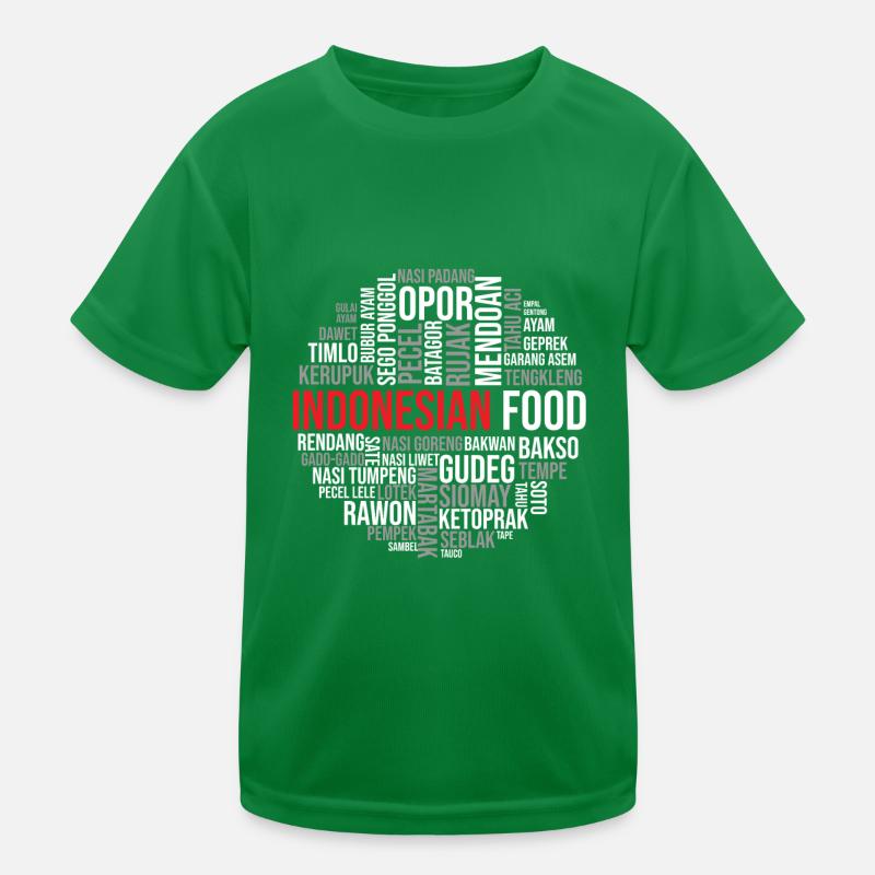Indonesisches Essen Kinder Funktions-T-Shirt