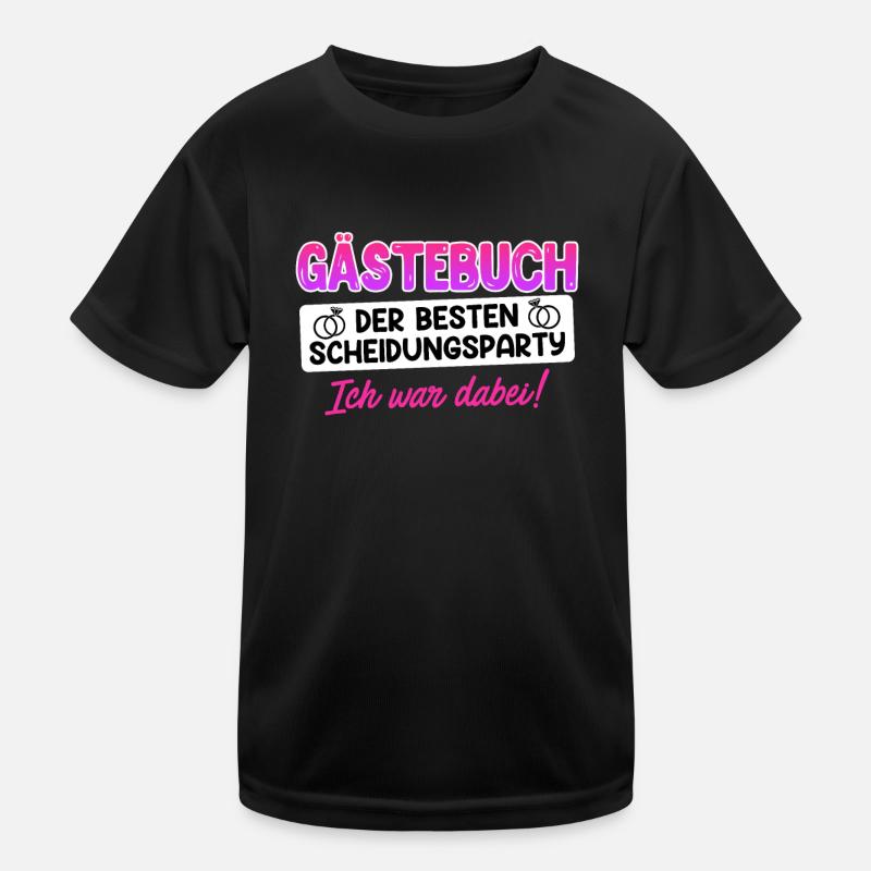 Scheidungsparty frisch geschieden Scheidung Kinder Funktions-T-Shirt