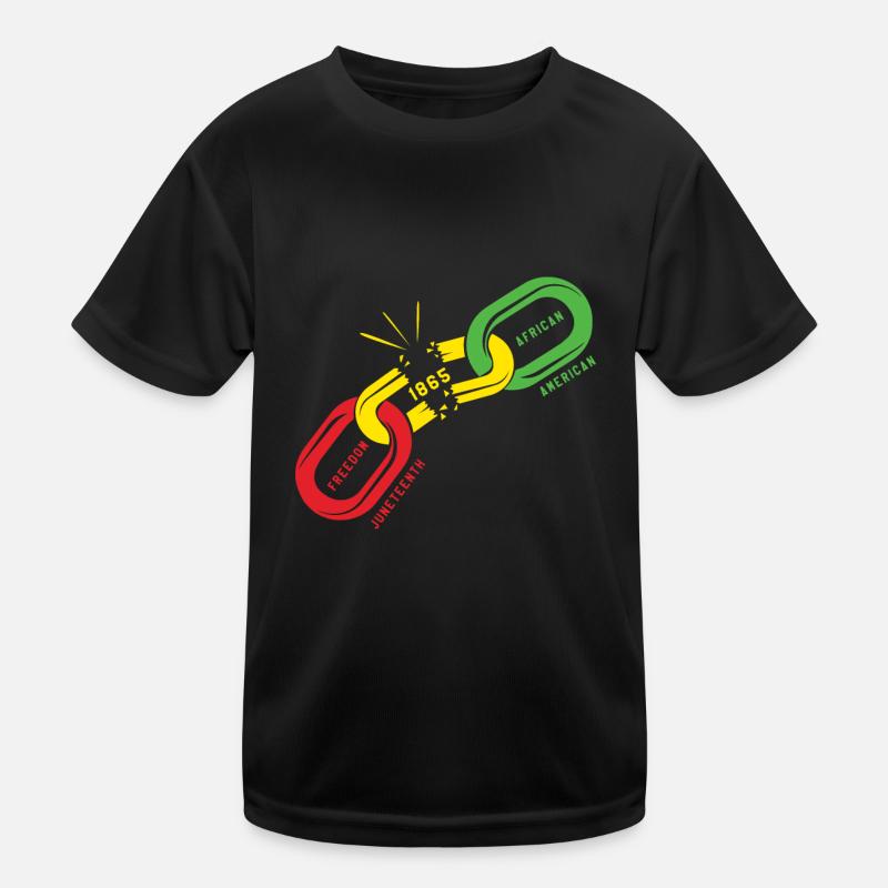 Freedom Chain célèbre l’histoire des Noirs de Juneteenth T-shirt sport Enfant