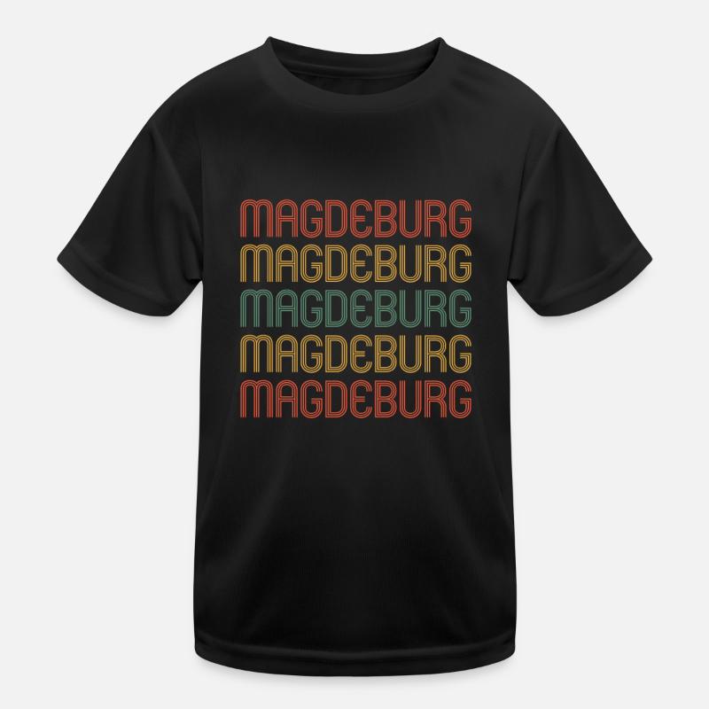 Magdeburgerin Magdeburger Magdeburg Kinder Funktions-T-Shirt