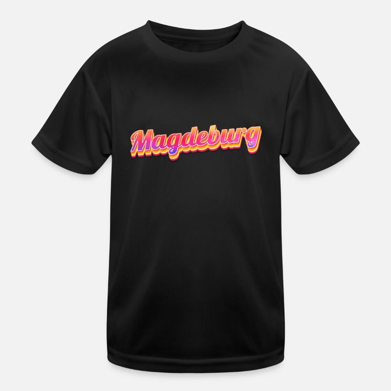 Magdeburgerin Magdeburger Magdeburg Kinder Funktions-T-Shirt