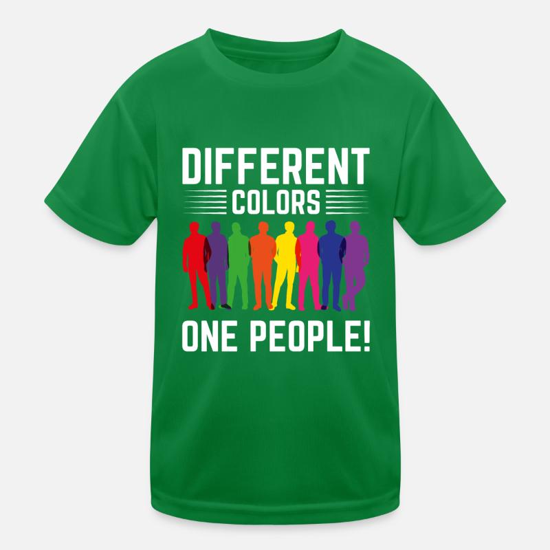Différentes couleurs, un seul peuple T-shirt sport Enfant
