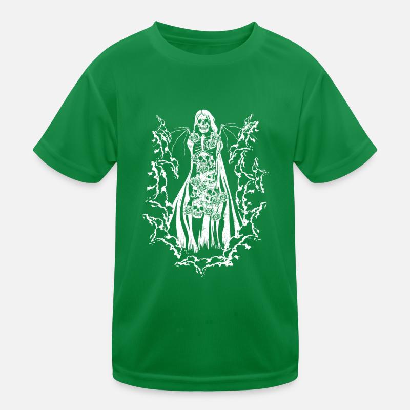 Skull Devil Vaporwave Gothic Mushrooms Roses T-shirt sport Enfant