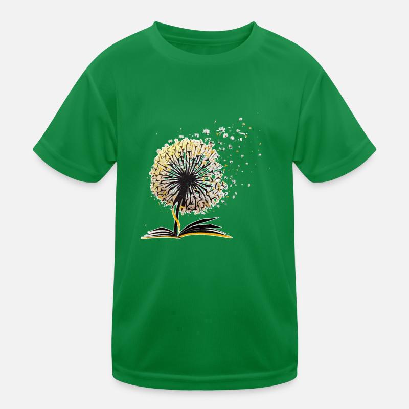 Löwenzahn Bücher Niedliche Blume Bibliothekar Fun Squad Kinder Funktions-T-Shirt