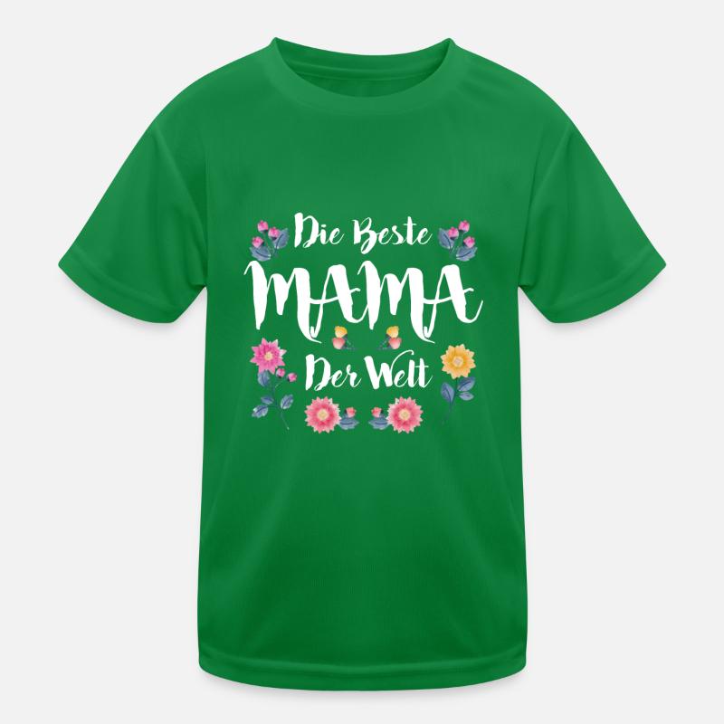 Coole Mama Muttertag weltbeste Mama Mothersday Kinder Funktions-T-Shirt