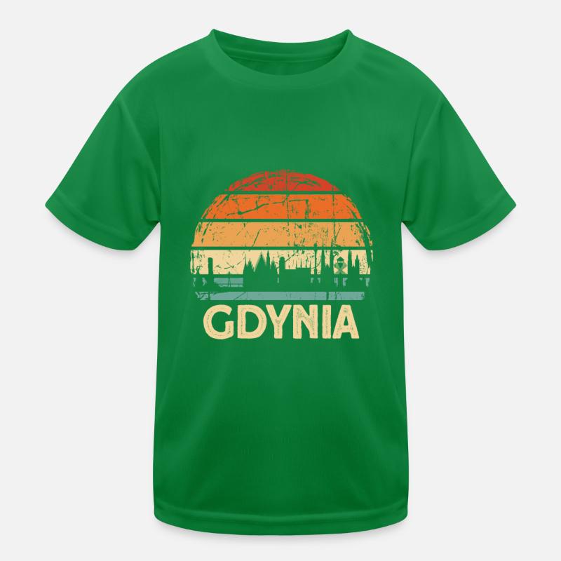 Pologne Gdynia Skyline T-shirt sport Enfant
