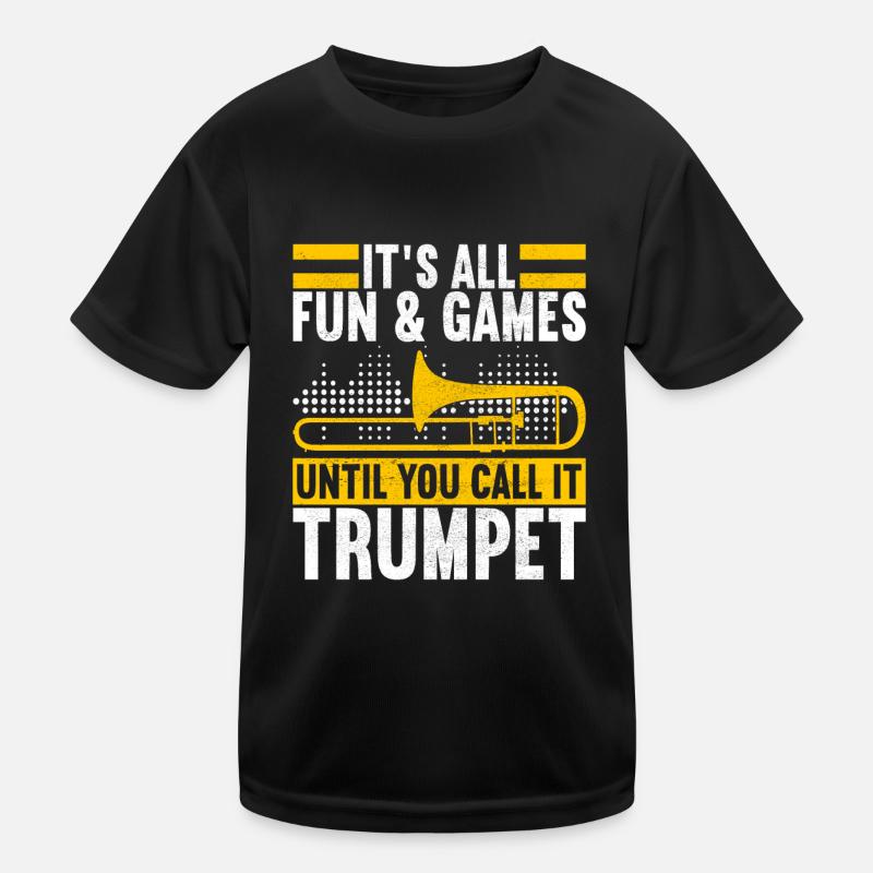 Posaune Trombone Kids Functional T-Shirt