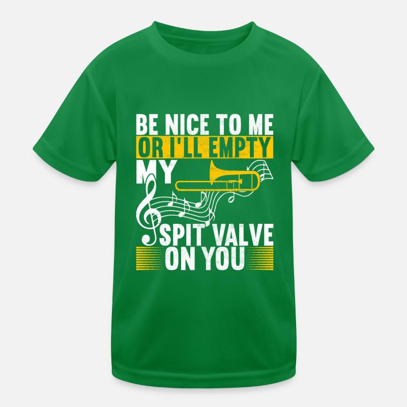 Posaune Trombone Kinder Funktions-T-Shirt