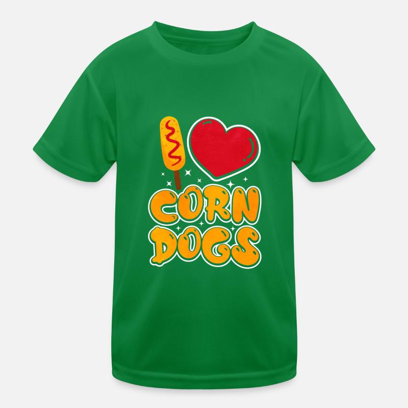 Chien de maïs T-shirt sport Enfant