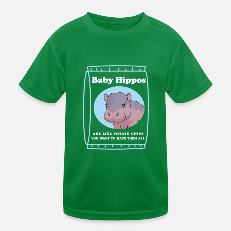 Nilpferd Baby Nilpferde Flusspferd Geschenk Kinder Funktions-T-Shirt
