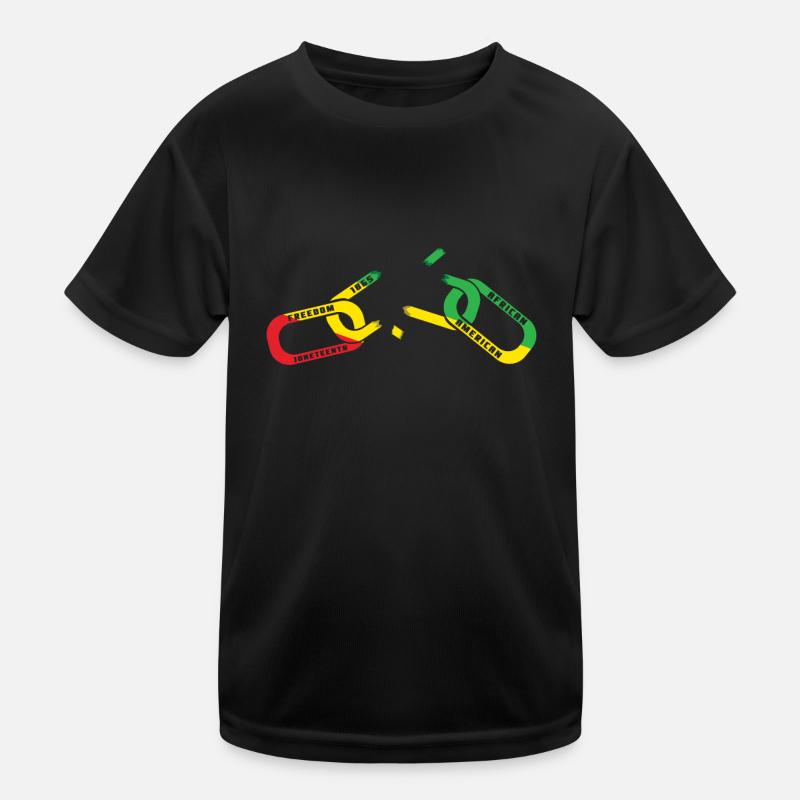 Break Chain Celebrate Juneteenth Black History Kids Functional T-Shirt