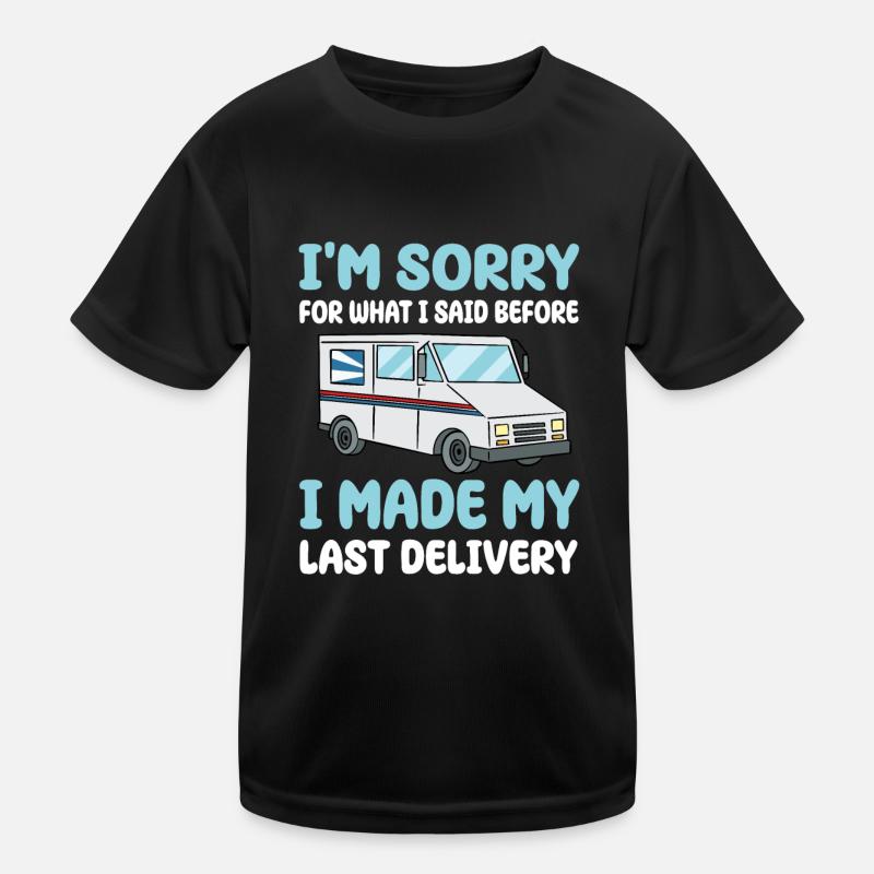 Lieferfahrer Kinder Funktions-T-Shirt