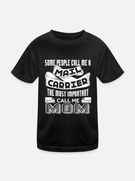 Mail Carrier Mail Carrier Mom - Kids Functional T-Shirt - black - Front