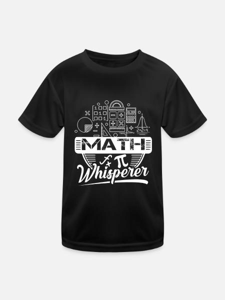 Mathematician Mathematician Math Whisperer - Kids Functional T-Shirt - black - Front