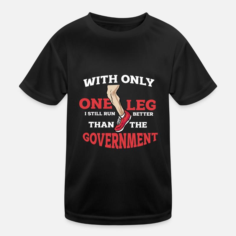 One Leg Joke Humor Gift Kids Functional T-Shirt