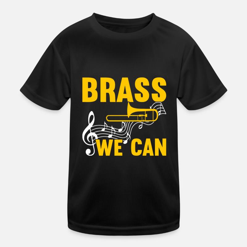 Posaune Trombone Kinder Funktions-T-Shirt