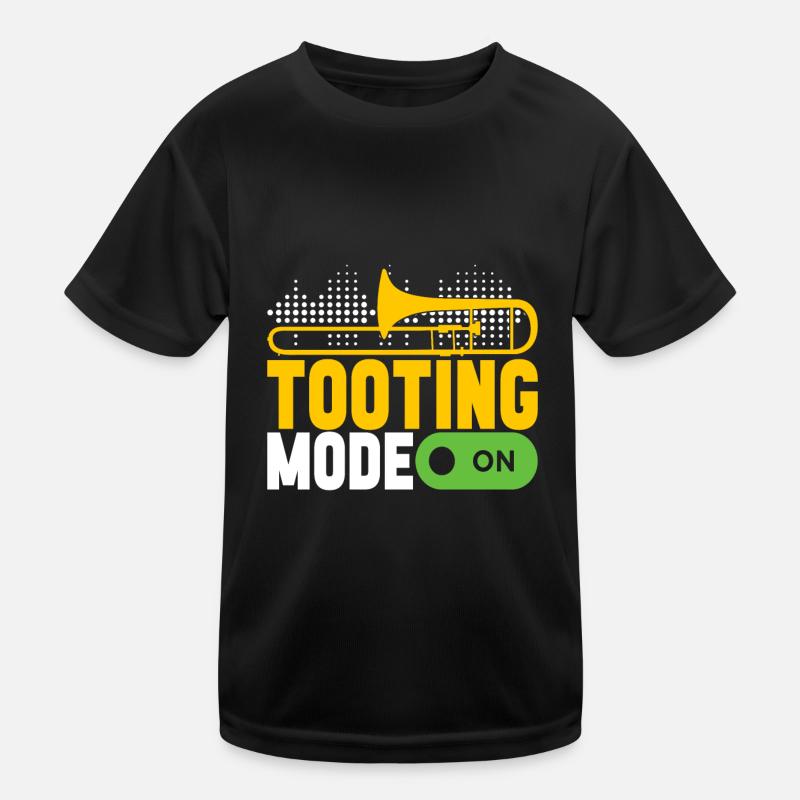 Posaune Trombone Kinder Funktions-T-Shirt